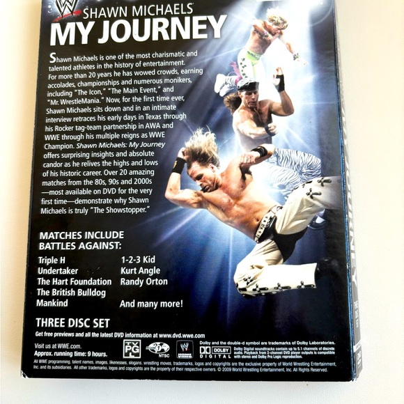 WWE: Shawn Michaels - My Journey (DVD, 2010, 3-Disc Set) - Picture 2 of 2
